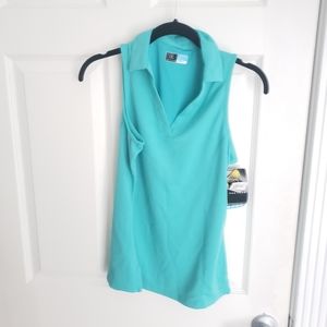 Womens sleeveless polo/golf/tennis shirt